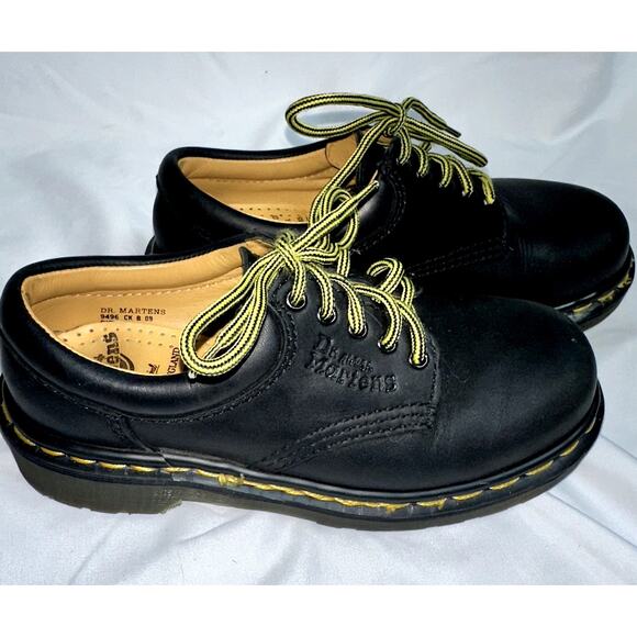 Dr. Martens The Original AirWair Kids Size 1 Black Leather Air Cushioned 9496 - Picture 2 of 7